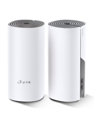 TP-Link Deco E4 (2-pack) Dual-band (2.4 GHz 5 GHz) Wi-Fi 5 (802.11ac) Bianco, Grigio Interno
