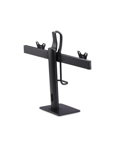 StarTech.com Supporto da Tavolo per Due Monitor- Staffa con barra trasversale per 2 Schermi da 27" VESA 75x75 100x100, altezza