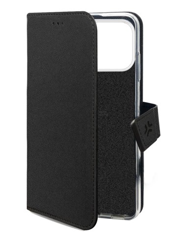 Celly WALLY custodia per cellulare 16 cm (6.3") Custodia a borsellino Nero