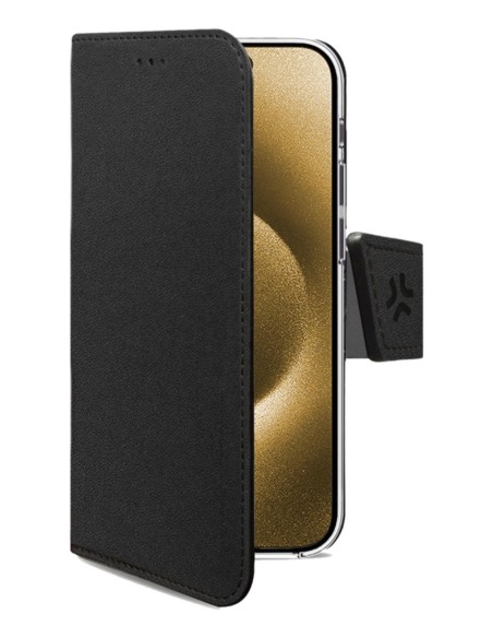 Celly WALLY custodia per cellulare 16,5 cm (6.5") Custodia a borsellino Nero