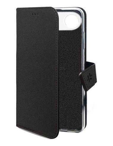 Celly WALLY custodia per cellulare 16,5 cm (6.5") Custodia a borsellino Nero
