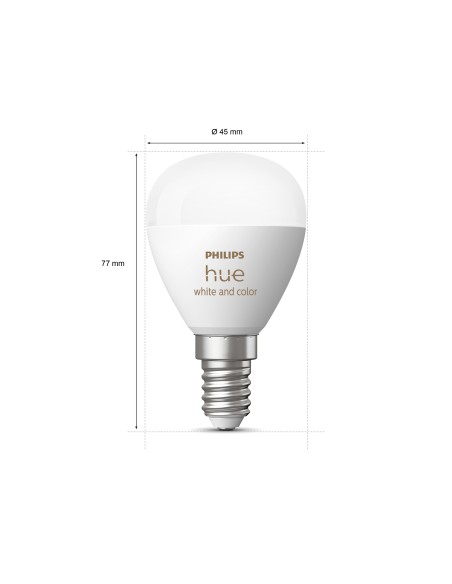Philips Hue White and Color ambiance Sferetta - lampadina connessa E14