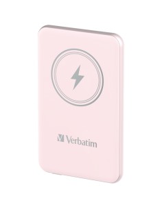 Verbatim Charge 'n' Go Polimeri di litio (LiPo) 5000 mAh Carica wireless Rosa