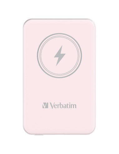 Verbatim Charge 'n' Go Polimeri di litio (LiPo) 5000 mAh Carica wireless Rosa