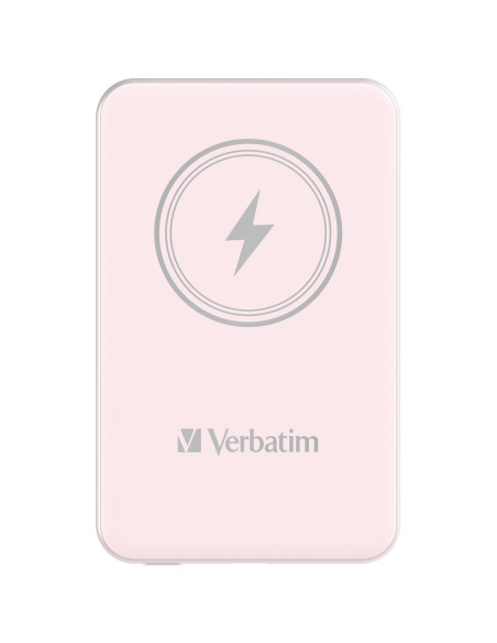Verbatim Charge 'n' Go Polimeri di litio (LiPo) 5000 mAh Carica wireless Rosa