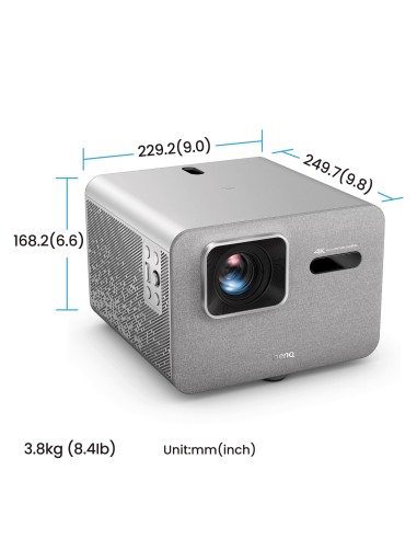 BenQ TK705i Proiettore a raggio standard 3000 ANSI lumen DLP UHD 4K (3840x2160) Grigio