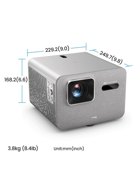 BenQ TK705i Proiettore a raggio standard 3000 ANSI lumen DLP UHD 4K (3840x2160) Grigio