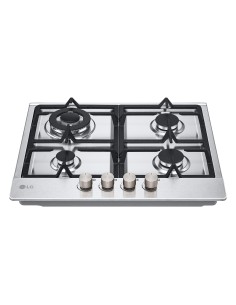 LG CBGZ2414S Piano cottura a gas 60cm, 8,5kW, 4 bruciatori, Griglie in ghisa, Piatto inox 2