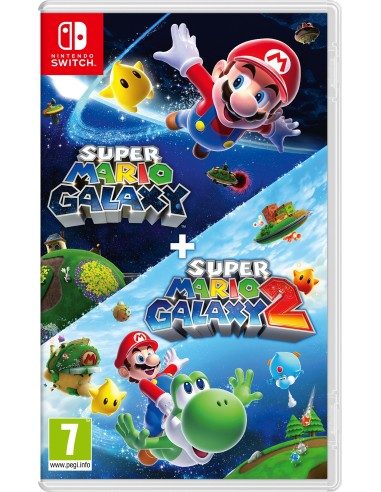 Nintendo Super Mario Galaxy + Super Mario Galaxy 2 Tedesca, DUT, Inglese, ESP, Francese, ITA, Giapponese, Coreano, Portoghese