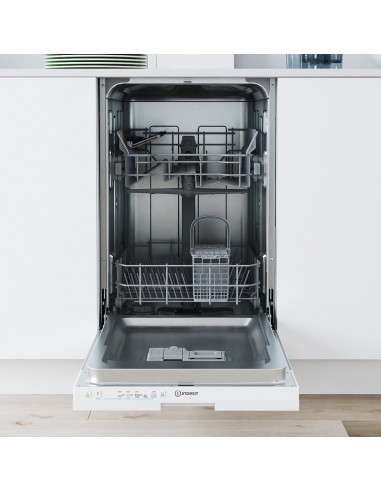 Indesit Lavastoviglie BI 45 cm classe E, 10 coperti, Push&Go, 46 dba