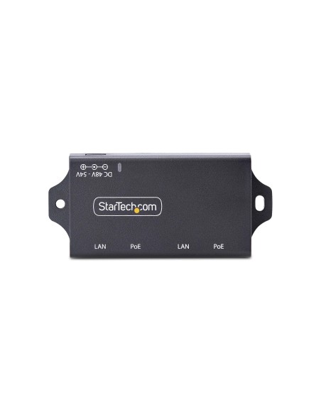 StarTech.com Iniettore PoE+ Midspan a 2 Porte Gigabit - Alimentatore Power Over Ethernet 10 100 1000Mbps, Ripetitore PoE