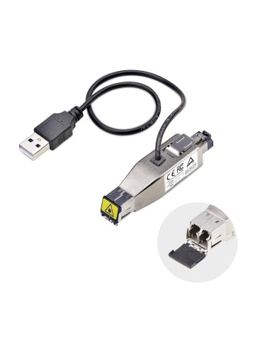 StarTech.com Dongle convertitore multimediale da fibra Gigabit a RJ45 Ethernet, monomodale ottico 10 km multimodale 800 m,