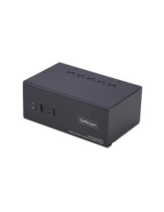 StarTech.com Switch KVM a 2 porte con doppio monitor DisplayPort e HDMI, 4K 60Hz, 1 monitor HDMI e 1 DP, hub USB 5Gbps a 2