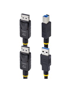 StarTech.com Cavo KVM DisplayPort e USB 5Gbps da 1,8m, Cavo Combinato DP 1.2 4K 60Hz e USB-A 3.0 per Switch KVM 2