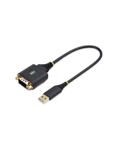 StarTech.com Cavo Adattatore USB a Seriale da 30 cm, Convertitore da USB-A a DB9 RS232 COM Retention con Dadi e Viti