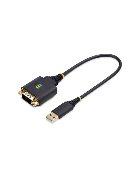 StarTech.com Cavo Adattatore USB a Seriale da 30 cm, Convertitore da USB-A a DB9 RS232 COM Retention con Dadi e Viti
