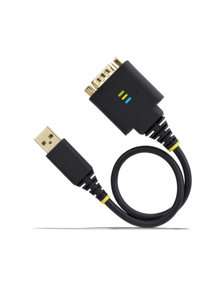 StarTech.com Cavo Adattatore USB a Seriale da 30 cm, Convertitore da USB-A a DB9 RS232 COM Retention con Dadi e Viti