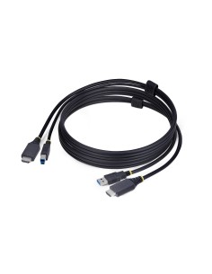 StarTech.com Cavo KVM HDMI e USB 5Gbps da 1,8m, Cavo Combinato HDMI 2.0 4K 60Hz e USB-A 3.0 per Switch KVM