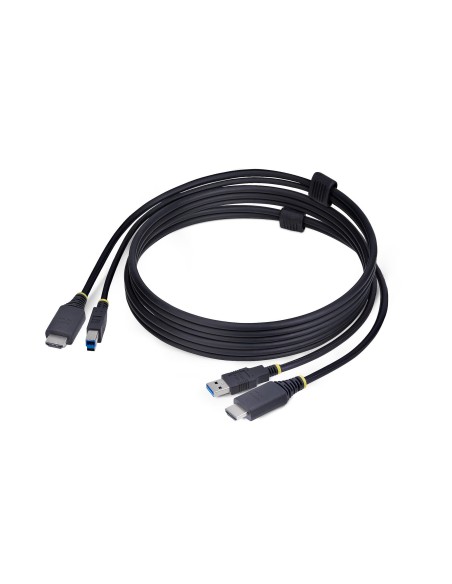 StarTech.com Cavo KVM HDMI e USB 5Gbps da 1,8m, Cavo Combinato HDMI 2.0 4K 60Hz e USB-A 3.0 per Switch KVM