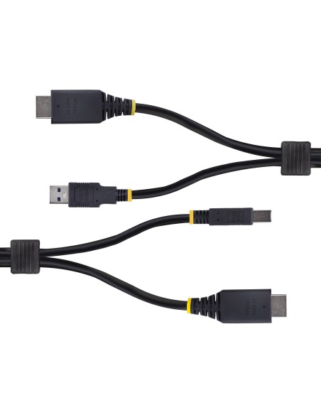 StarTech.com Cavo KVM HDMI e USB 5Gbps da 1,8m, Cavo Combinato HDMI 2.0 4K 60Hz e USB-A 3.0 per Switch KVM