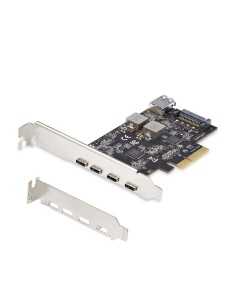 StarTech.com Scheda di Espansione PCIe USB a 5 porte, USB 3.2 10Gbps, scheda PCI Express con 4 porte USB-C, 1 porta interna