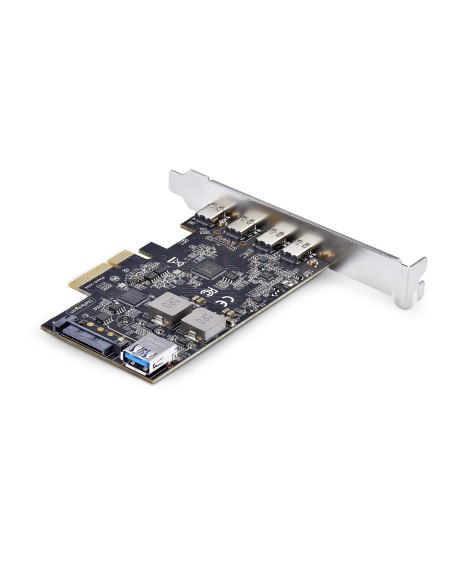 StarTech.com Scheda di Espansione PCIe USB a 5 porte, USB 3.2 10Gbps, scheda PCI Express con 4 porte USB-C, 1 porta interna