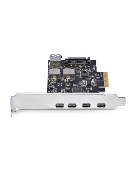 StarTech.com Scheda di Espansione PCIe USB a 5 porte, USB 3.2 10Gbps, scheda PCI Express con 4 porte USB-C, 1 porta interna