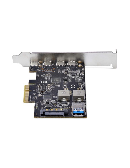StarTech.com Scheda di Espansione PCIe USB a 5 porte, USB 3.2 10Gbps, scheda PCI Express con 4 porte USB-C, 1 porta interna