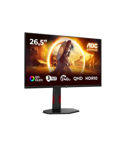 AOC G4 Q27G4ZDR Monitor PC 67,3 cm (26.5") 2560 x 1440 Pixel Quad HD QD-OLED Nero, Rosso