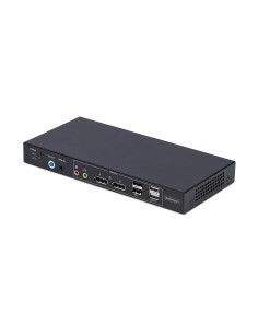 StarTech.com Switch KVM DisplayPort a doppio monitor a 2 porte con matrice video Dual View, 4K 60 Hz, 4x USB, commutazione con