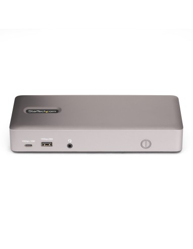 StarTech.com Docking Station USB4 per Tre Monitor, Dock USB-C Multi Display HDMI DisplayPort 4K 60Hz, Ricarica Laptop 100W,