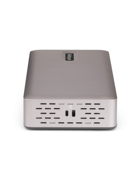 StarTech.com Docking Station USB4 per Tre Monitor, Dock USB-C Multi Display HDMI DisplayPort 4K 60Hz, Ricarica Laptop 100W,