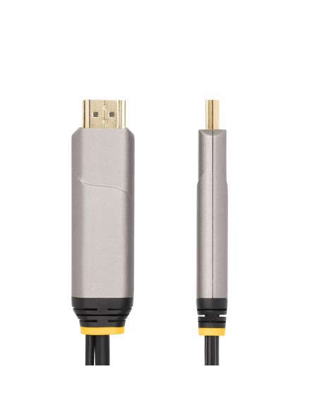 StarTech.com Cavo ottico attivo (AOC) da USB-C a HDMI 2.0 da 15,2 m, 4K 60 Hz, con classificazione CL3, cavo adattatore da USB