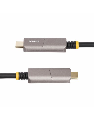 StarTech.com Cavo ottico attivo (AOC) da USB-C a HDMI 2.0 da 15,2 m, 4K 60 Hz, con classificazione CL3, cavo adattatore da USB