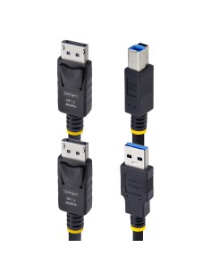 StarTech.com Cavo KVM DisplayPort e USB 5Gbps da 3m, Cavo Combinato DP 1.2 4K 60Hz e USB-A 3.0 per Switch KVM 2