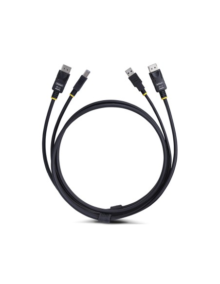 StarTech.com Cavo KVM DisplayPort e USB 5Gbps da 3m, Cavo Combinato DP 1.2 4K 60Hz e USB-A 3.0 per Switch KVM