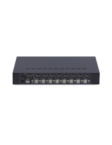StarTech.com KVM Switch HDMI a 8 Porte con Kit Rack da 1U, 4K 60Hz HDMI 2.0, hub USB a 4 Porte, Commutazione con Tasti a Scelta