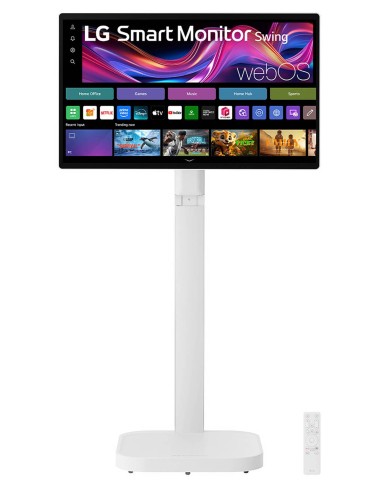 LG Swing 32U889SA Schermo Personale 32" 4K Touch, base con rotelle, webOS