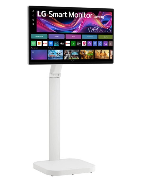 LG Swing 32U889SA Schermo Personale 32" 4K Touch, base con rotelle, webOS