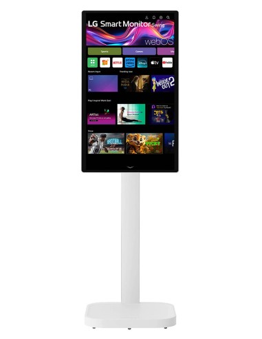 LG Swing 32U889SA Schermo Personale 32" 4K Touch, base con rotelle, webOS