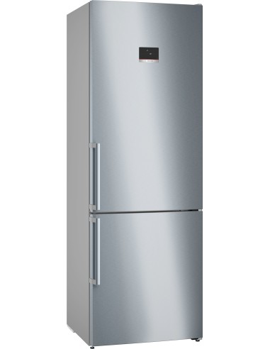 Bosch Serie 6 KGN49AICT Frigorifero Combinato da libera installazione 203 x 70 cm Acciaio anti-impronta Classe C