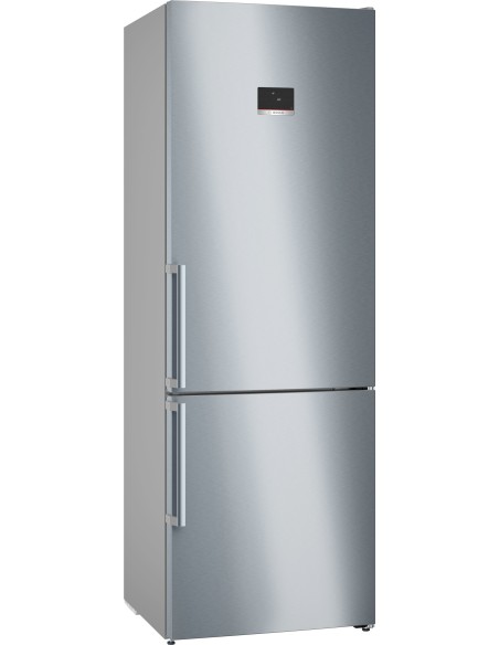 Bosch Serie 6 KGN49AICT Frigorifero Combinato da libera installazione 203 x 70 cm Acciaio anti-impronta Classe C
