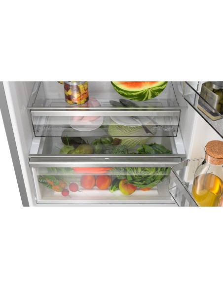 Bosch Serie 6 KGN49AICT Frigorifero Combinato da libera installazione 203 x 70 cm Acciaio anti-impronta Classe C