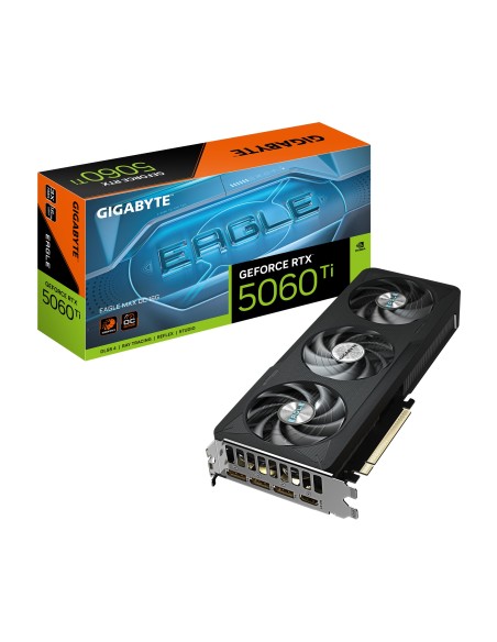 GIGABYTE GeForce RTX 5060 Ti EAGLE MAX OC 16G Scheda Grafica - 16GB GDDR7, 128bit, PCI-E 5.0, 2617MHz Frequenza core, 3 x DP, 1