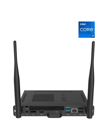 BenQ TEY41-i7 Intel® Core™ i7 i7-1255U 16 GB DDR4-SDRAM 256 GB SSD Windows 11 Pro Telaio montato a rack PC Nero