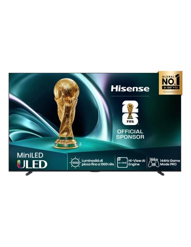 Hisense 85U7Q 2,16 m (85") 4K Ultra HD Smart TV Wi-Fi Nero 450 cd m²
