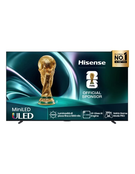 Hisense 85U7Q 2,16 m (85") 4K Ultra HD Smart TV Wi-Fi Nero 450 cd m²