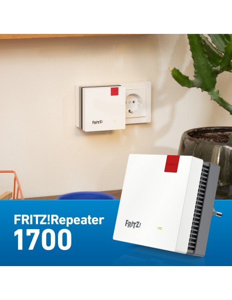 Repeater FRITZREPEATER 1700 EDITION INTERNATIONAL Ripetitore di rete Bianco