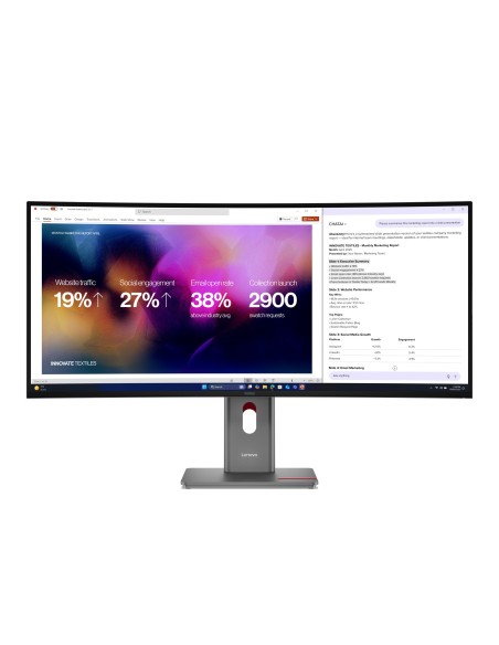 Lenovo ThinkVision P40WD-40 Monitor PC 100,8 cm (39.7") 5120 x 2160 Pixel WUHD LED Nero