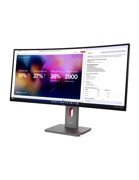 Lenovo ThinkVision P40WD-40 Monitor PC 100,8 cm (39.7") 5120 x 2160 Pixel WUHD LED Nero